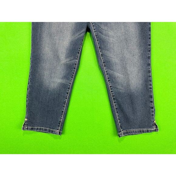 Apple Bottom Jeans Capris Women's 14 Embroidered Pockets Stretch Denim Y2K - Picture 5 of 15